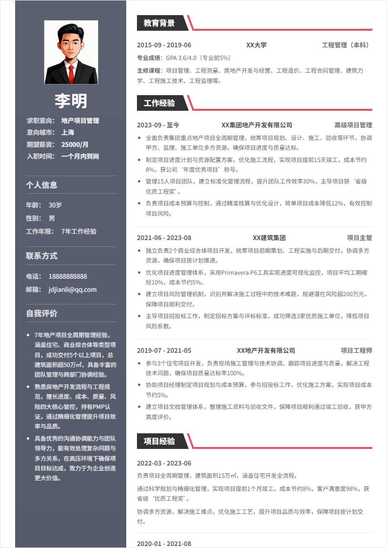 地产项目管理 | 社招