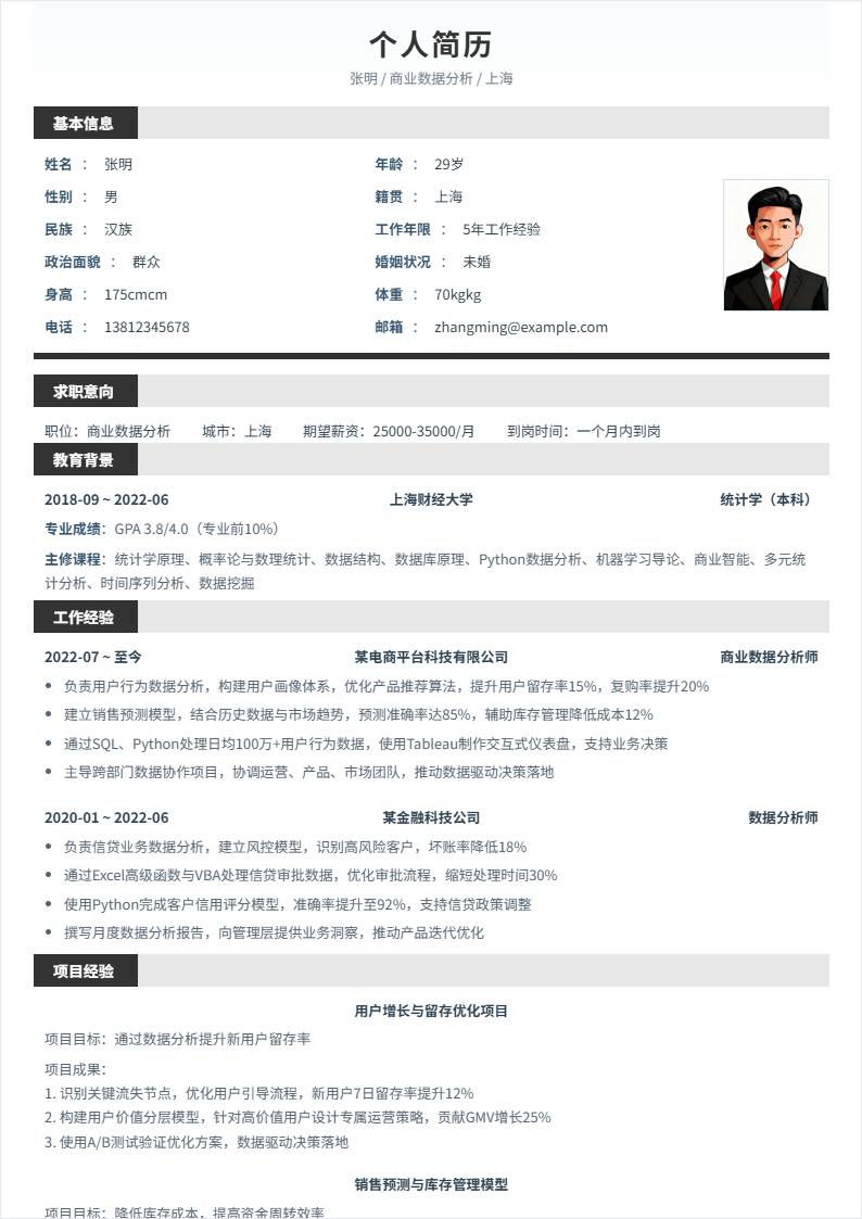 商业数据分析 | 社招