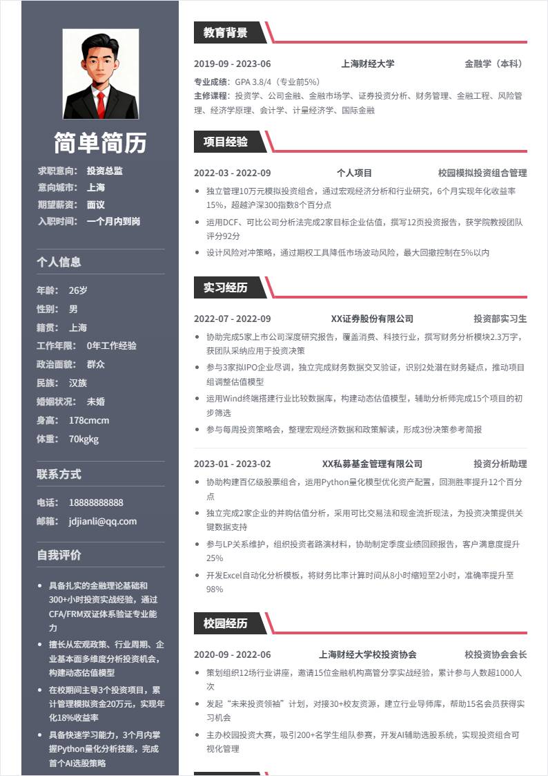 投资总监 | 校招