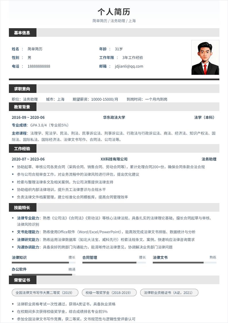 法务助理 | 社招