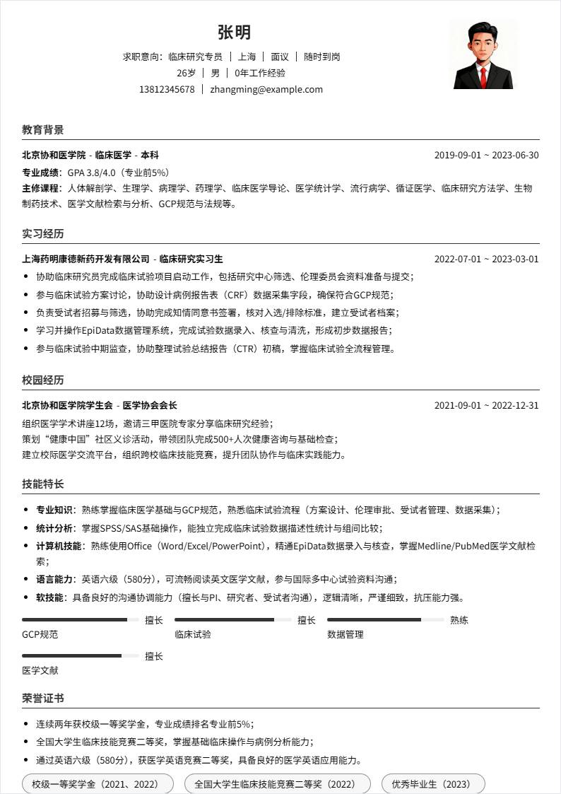 临床研究 | 校招