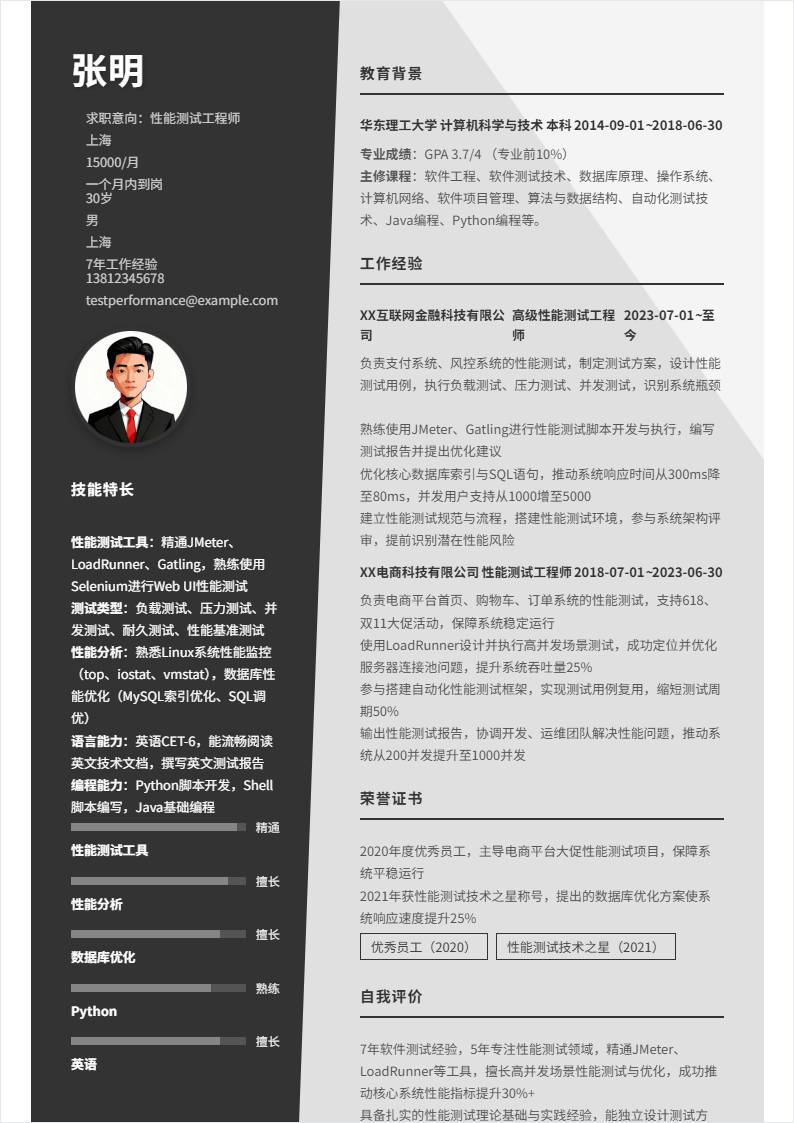 性能测试 | 社招