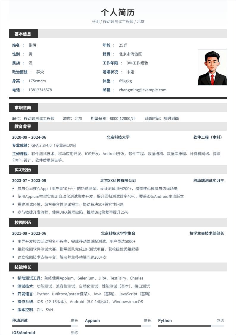 移动端测试 | 校招