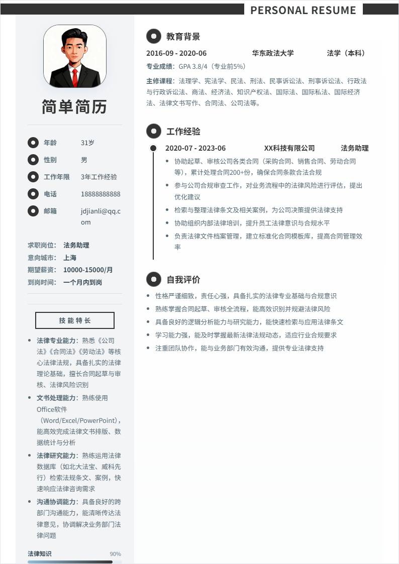 法务助理 | 社招