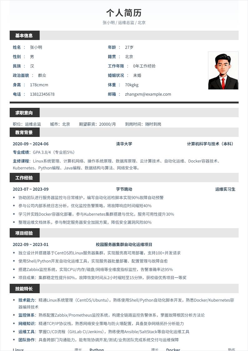 运维总监 | 校招