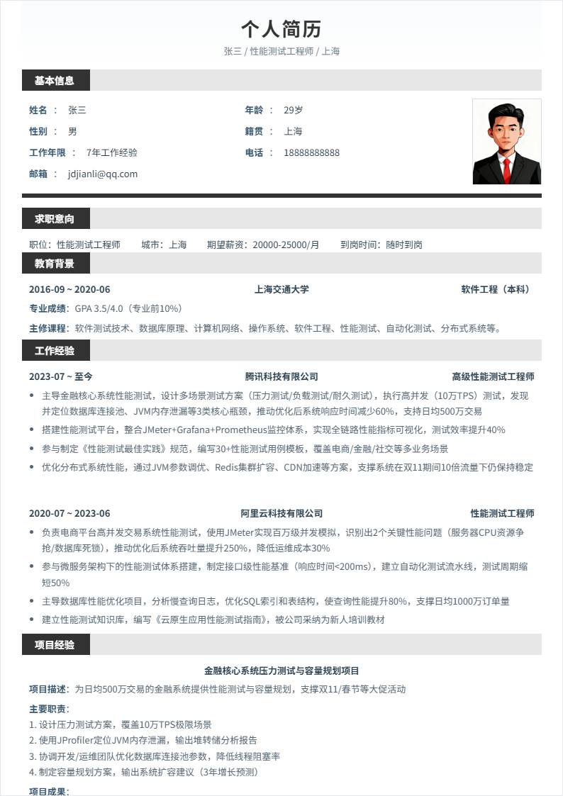 性能测试 | 社招