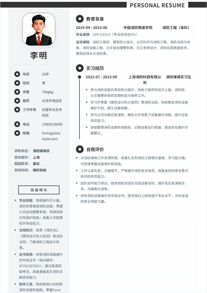 消防维保员 | 校招