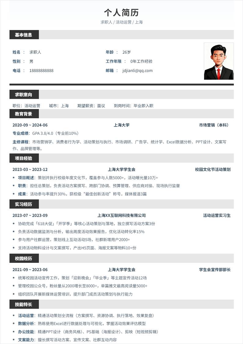 活动运营 | 校招