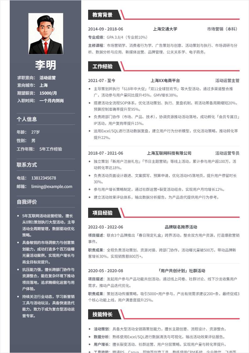 活动运营 | 社招