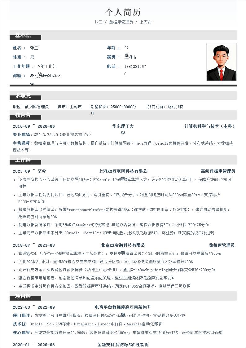 DBA | 社招