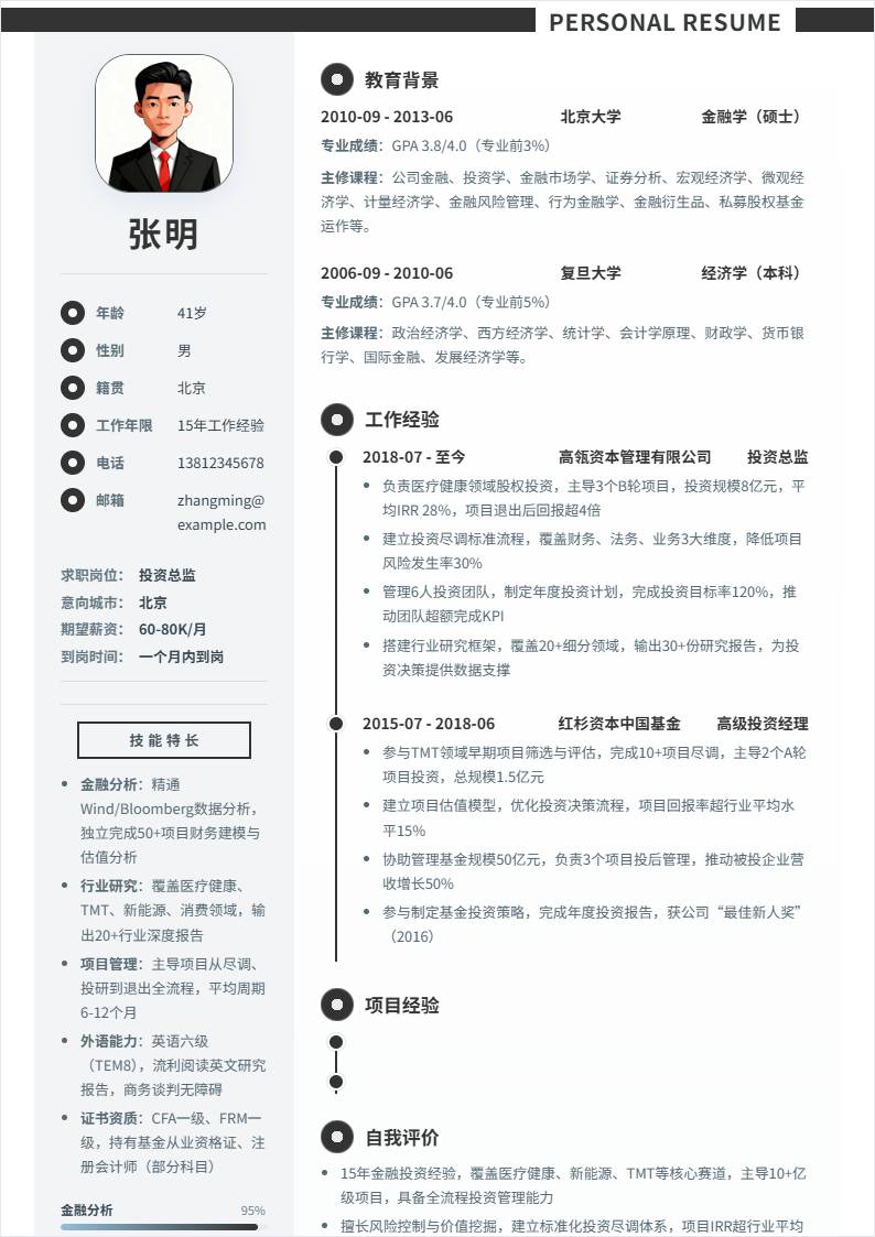 投资总监 | 社招