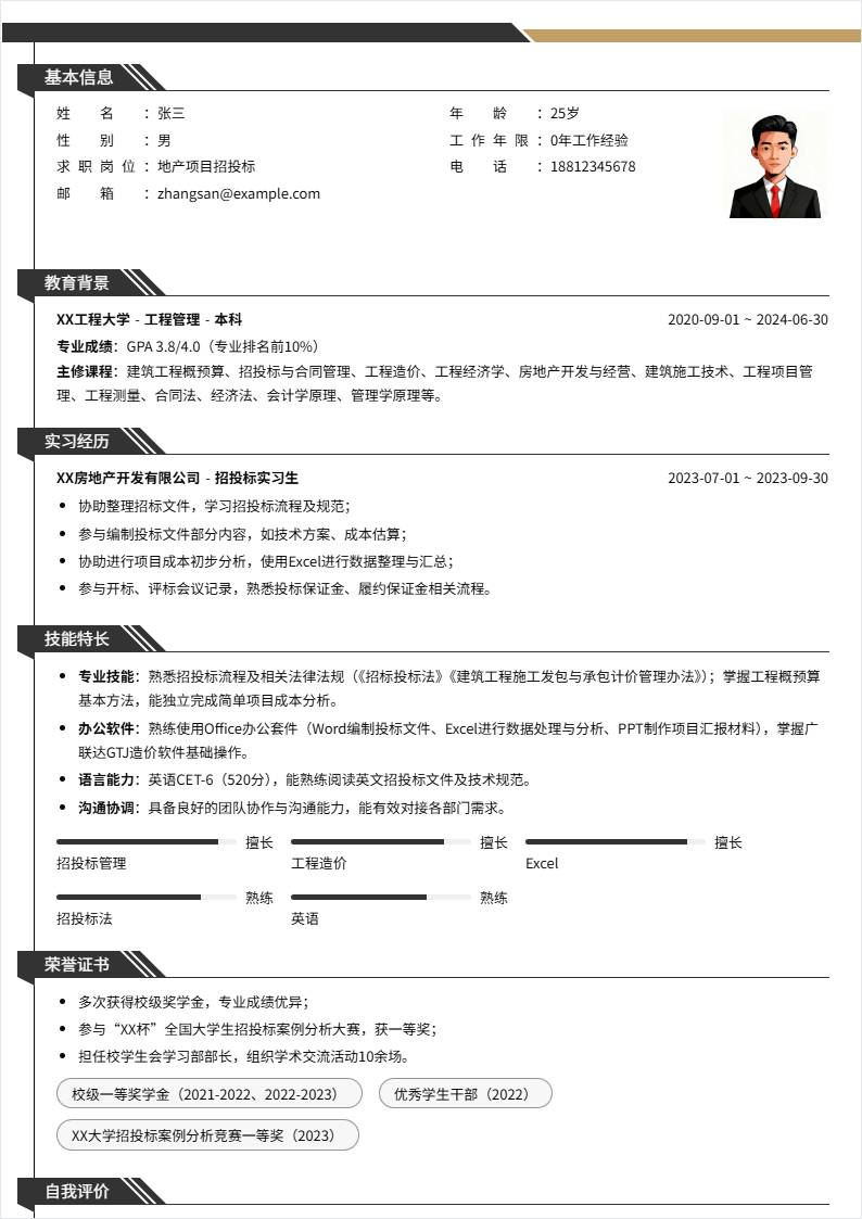 地产项目招投标 | 校招