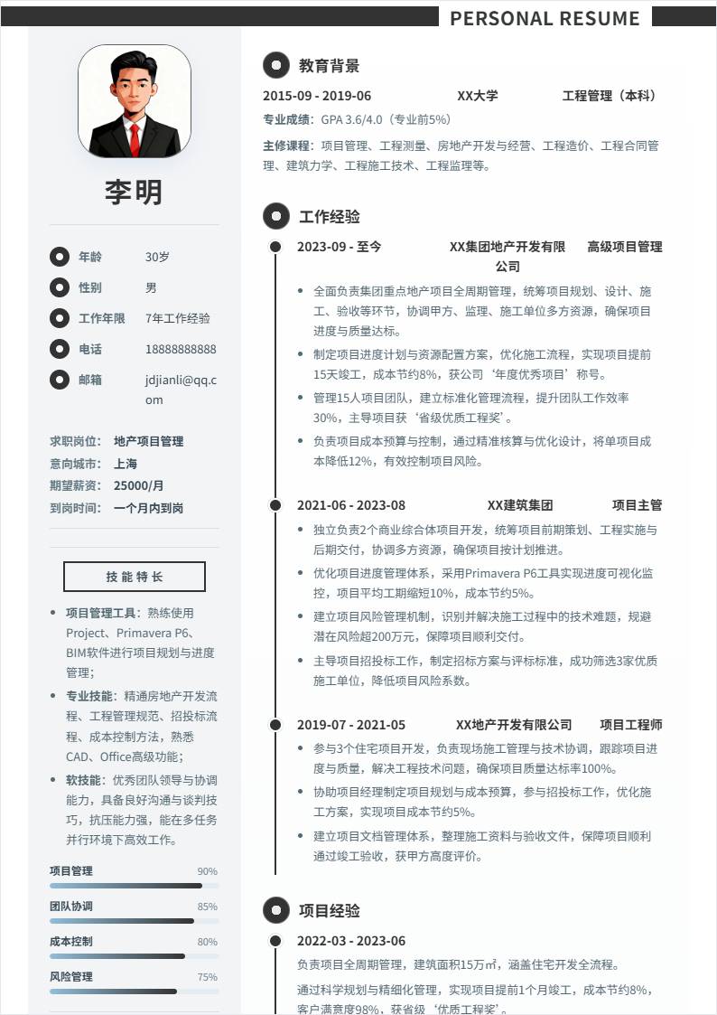 地产项目管理 | 社招