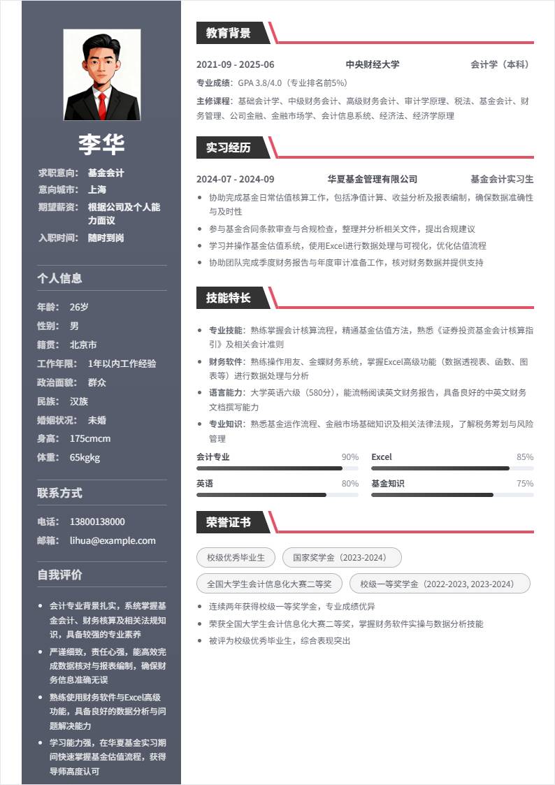 基金会计 | 校招