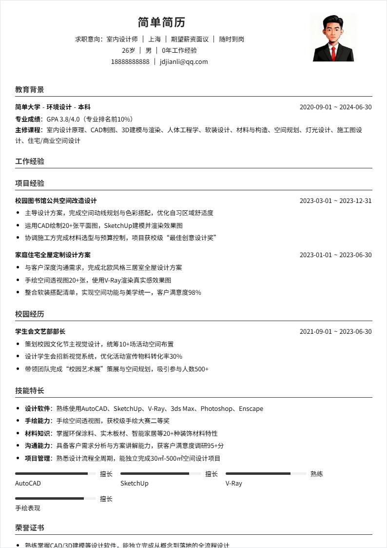 室内设计 | 校招