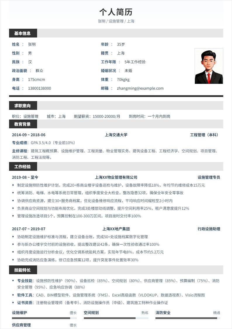 设施管理 | 社招