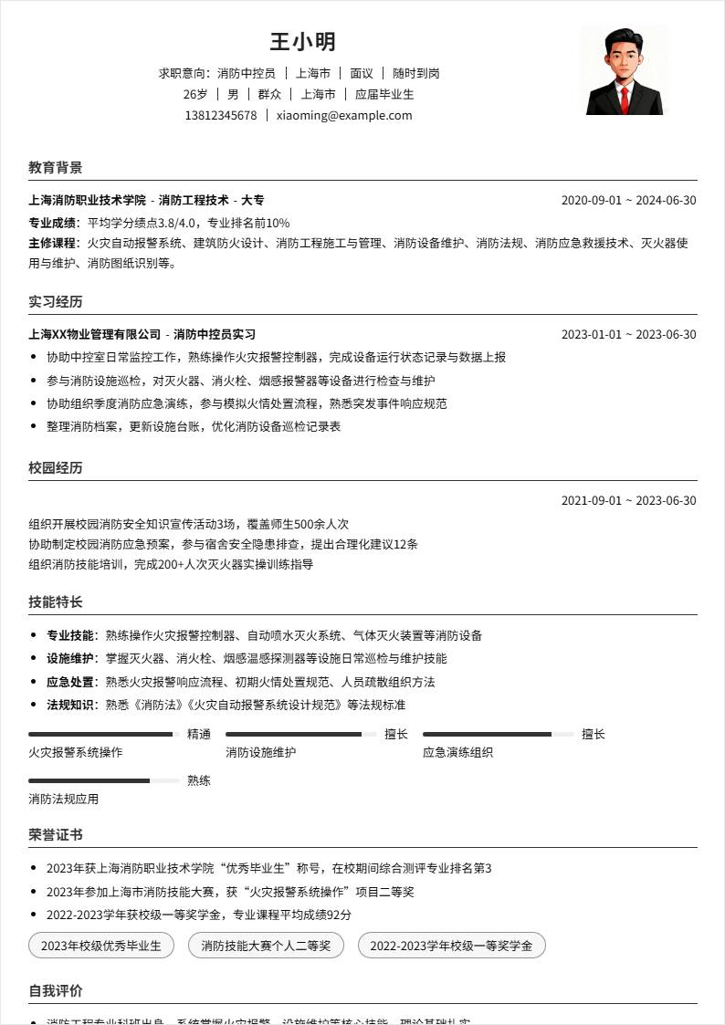 消防中控员 | 校招