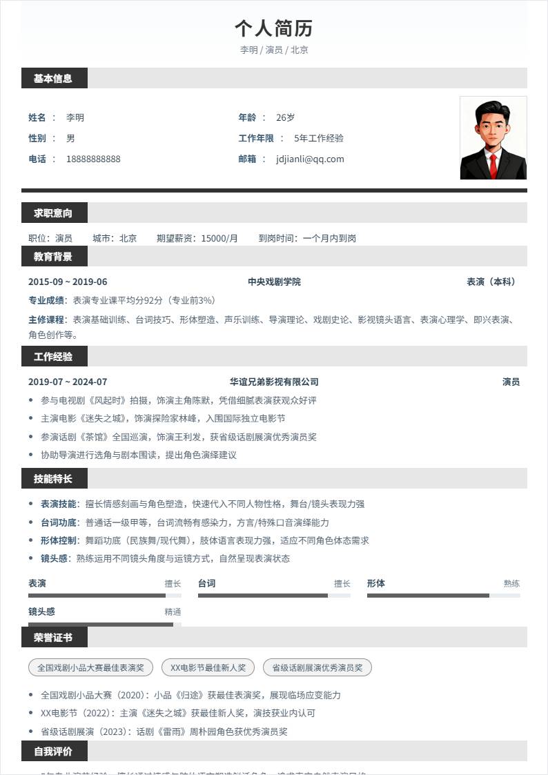 演员 | 社招