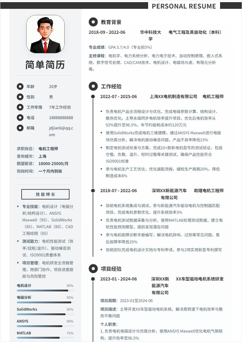 电机工程师 | 社招