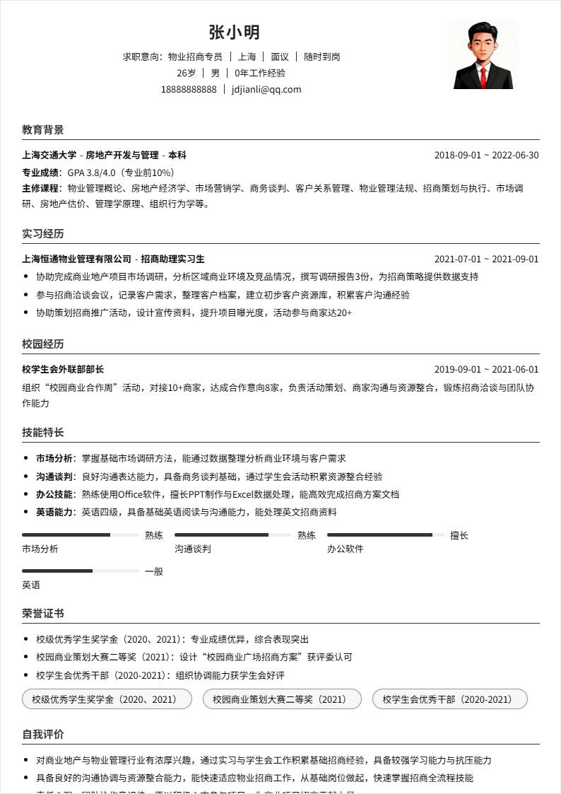 物业招商 | 校招