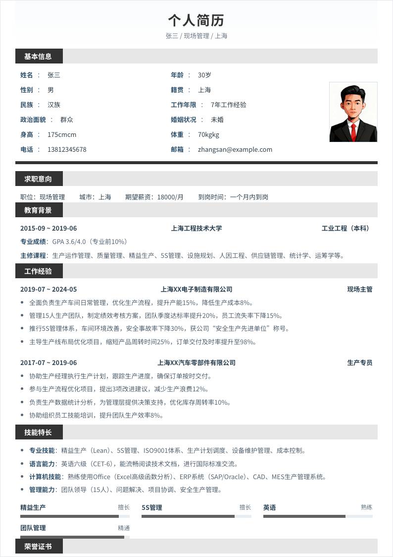 现场管理 | 社招