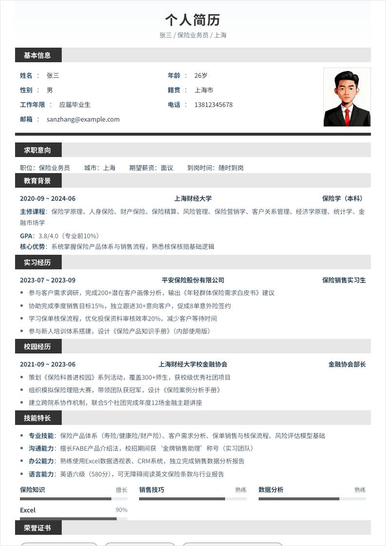 保险业务员 | 校招