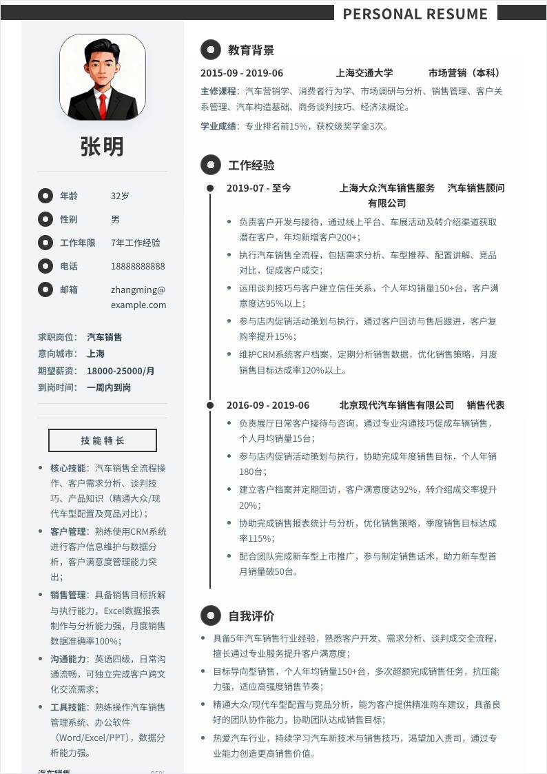 汽车销售 | 社招
