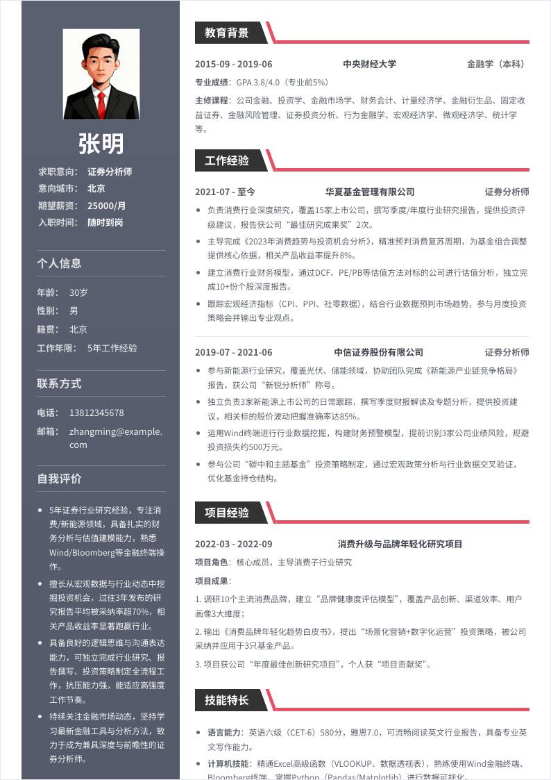 证券分析师 | 社招