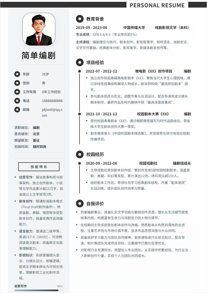 编剧 | 校招