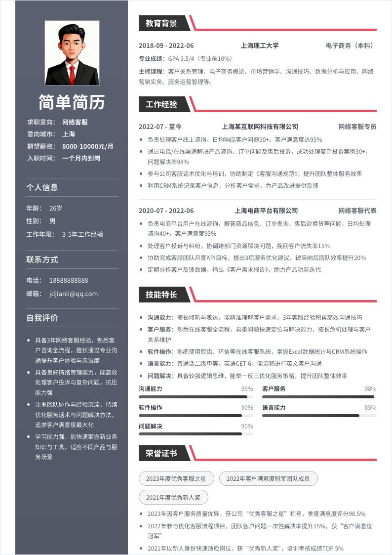 网络客服 | 社招