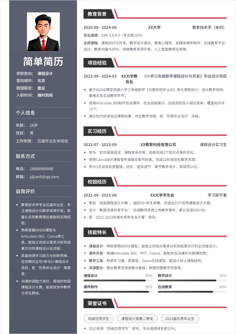 课程设计 | 校招