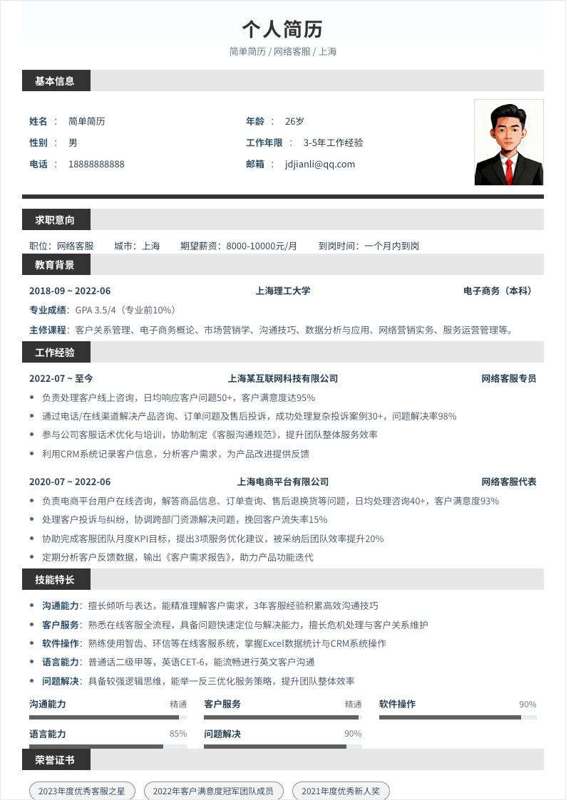 网络客服 | 社招