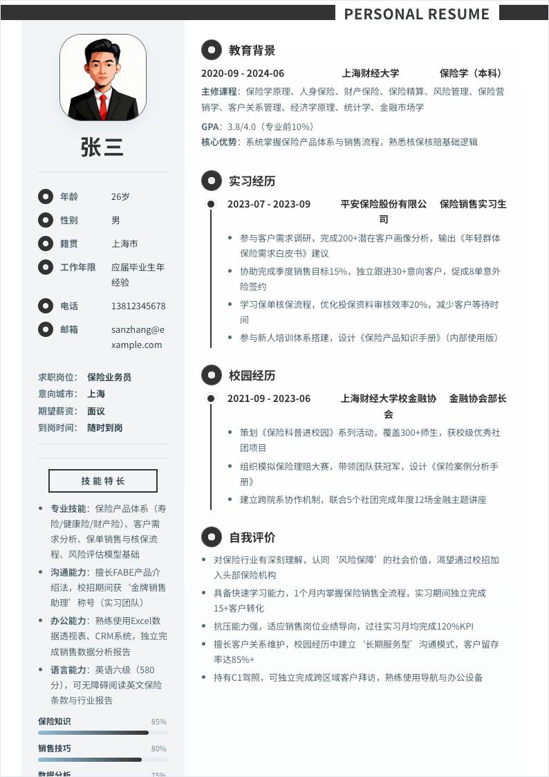 保险业务员 | 校招