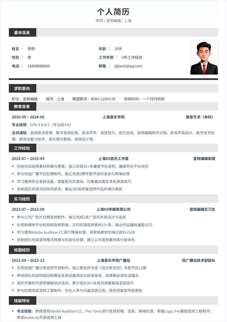 音频编辑 | 校招