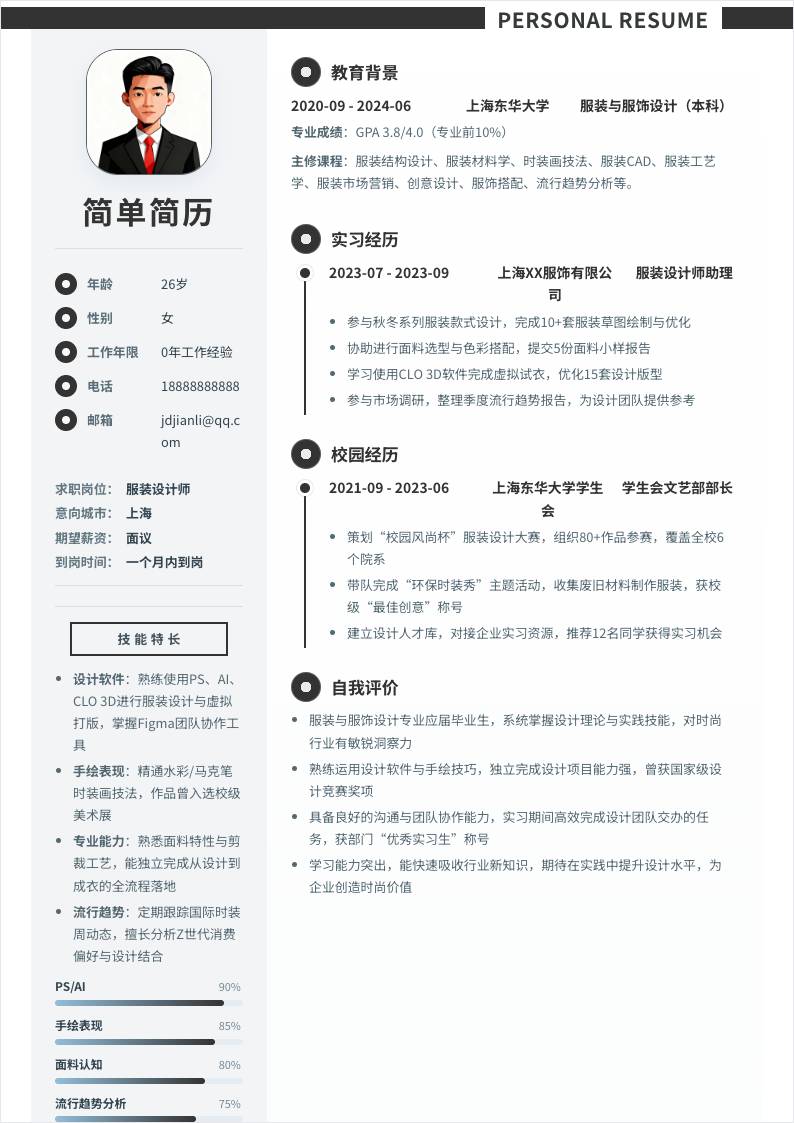 服装设计师 | 校招