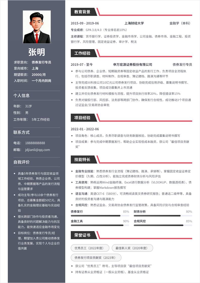 债券发行 | 社招