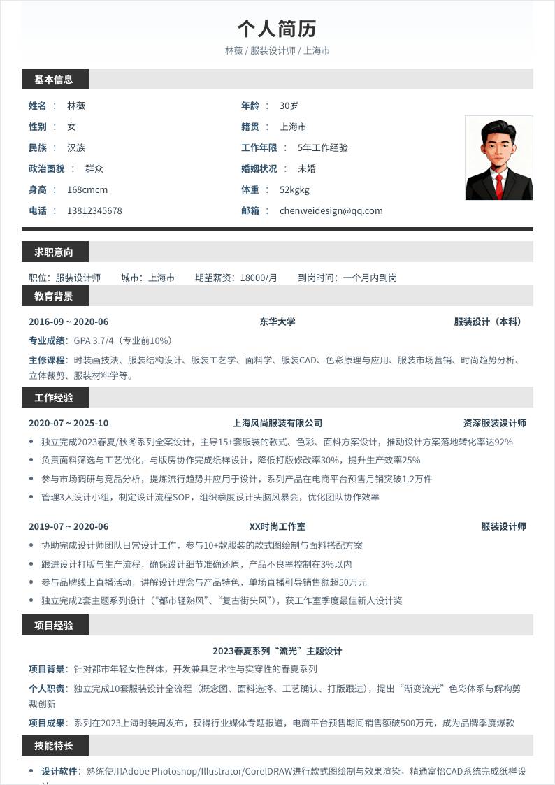 服装设计师 | 社招