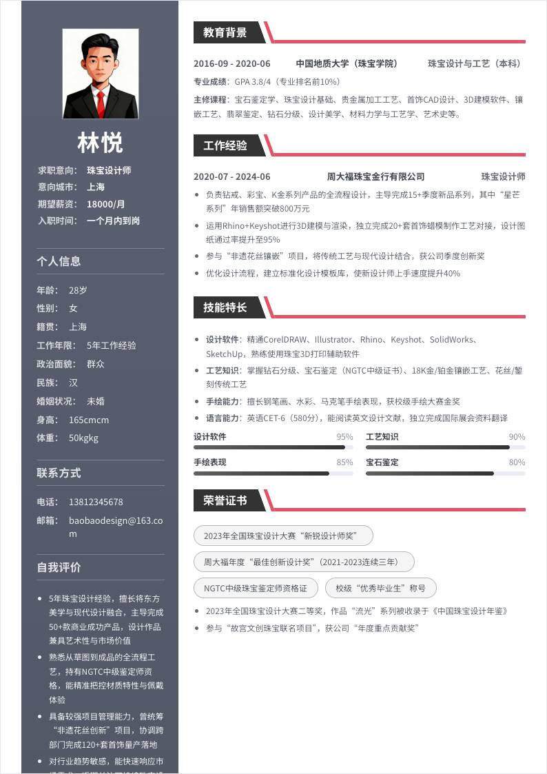 珠宝设计师 | 社招