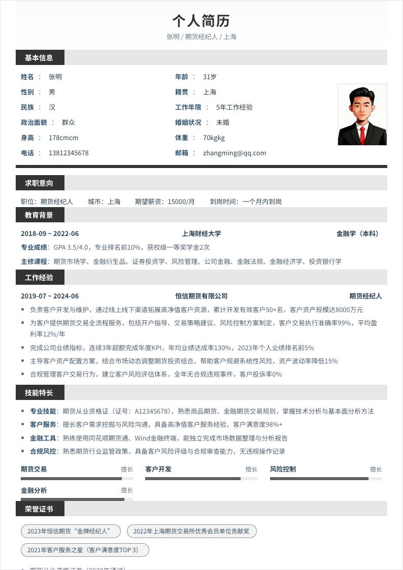 期货经纪人 | 社招