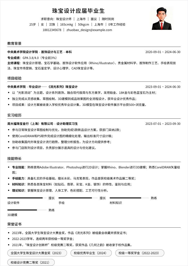 珠宝设计师 | 校招