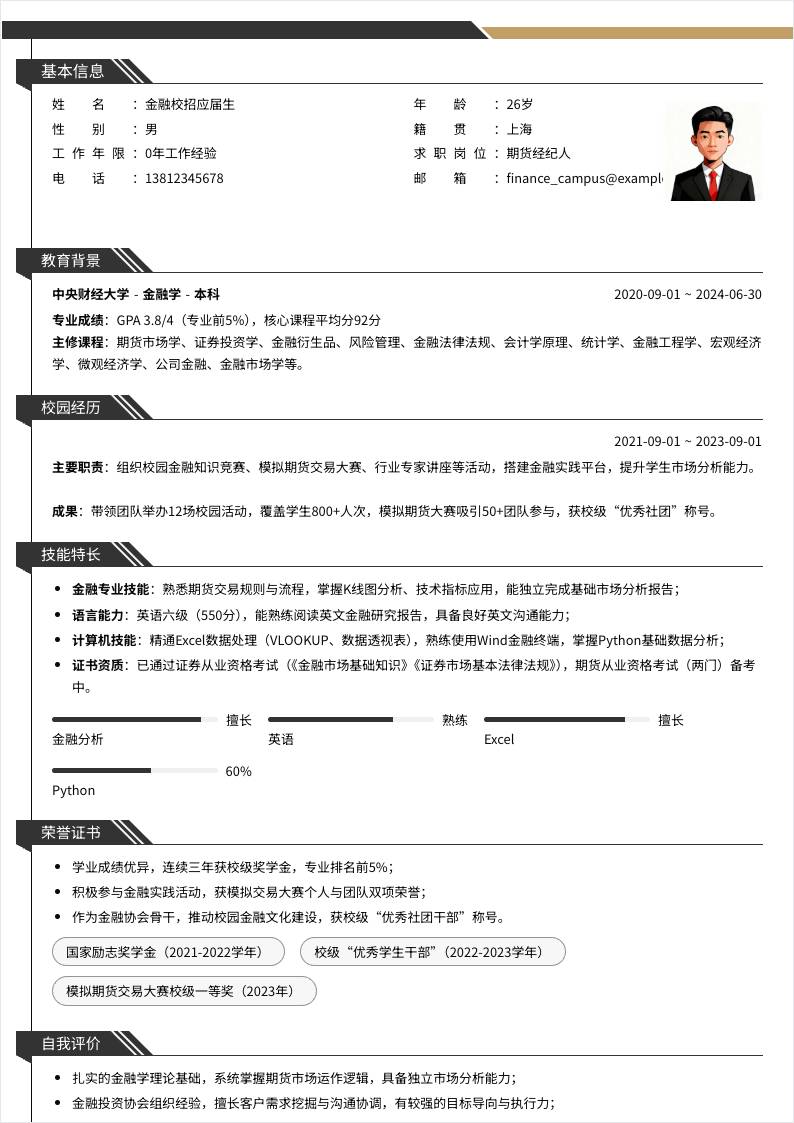 期货经纪人 | 校招