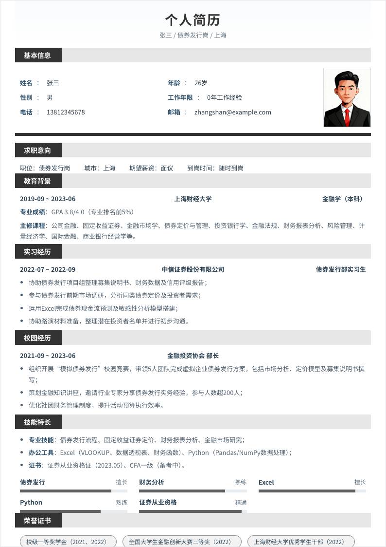 债券发行 | 校招