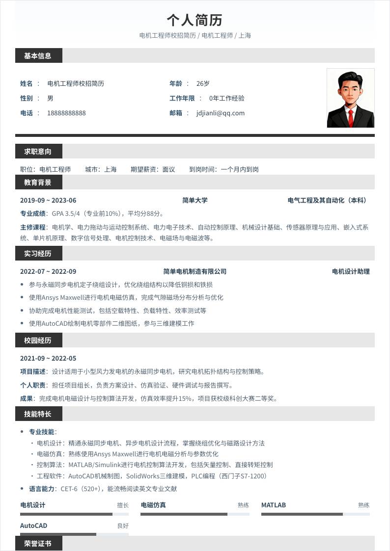 电机工程师 | 校招