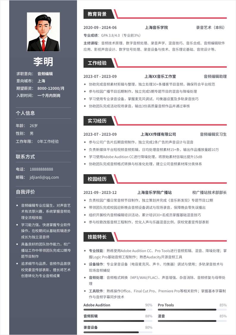 音频编辑 | 校招