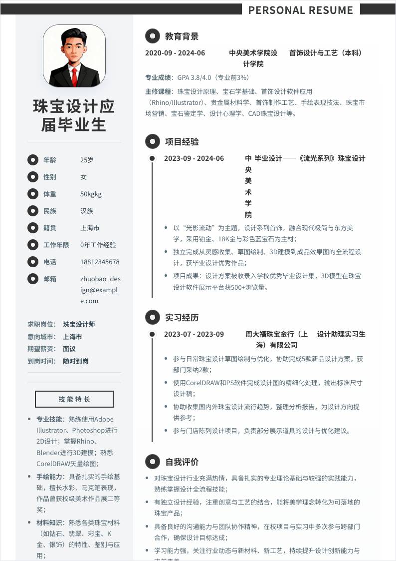 珠宝设计师 | 校招