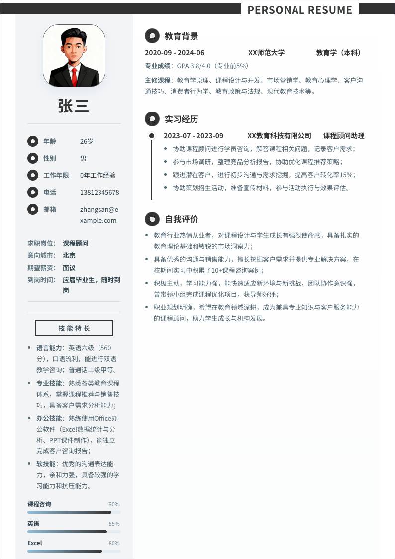 课程顾问 | 校招