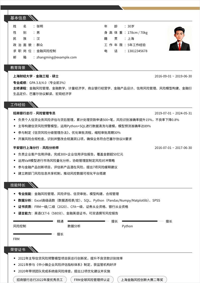 金融风险控制 | 社招