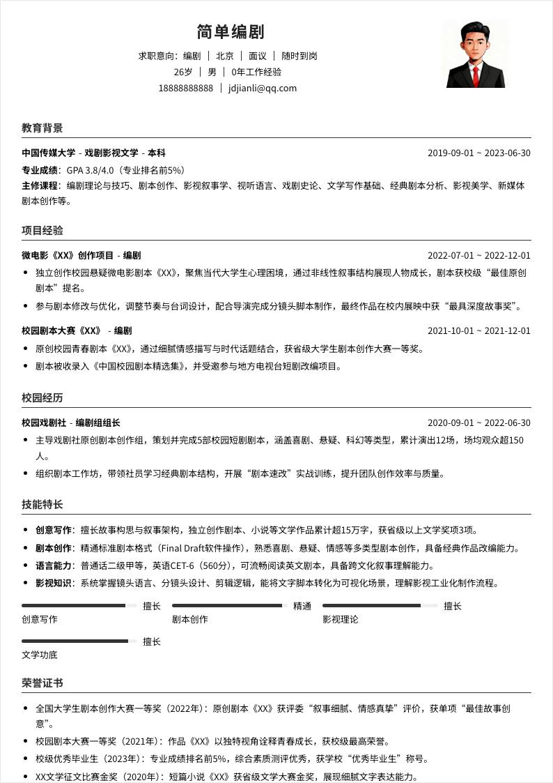 编剧 | 校招