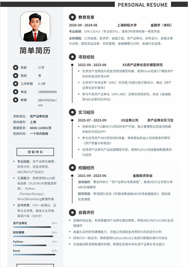 资产证券化 | 校招