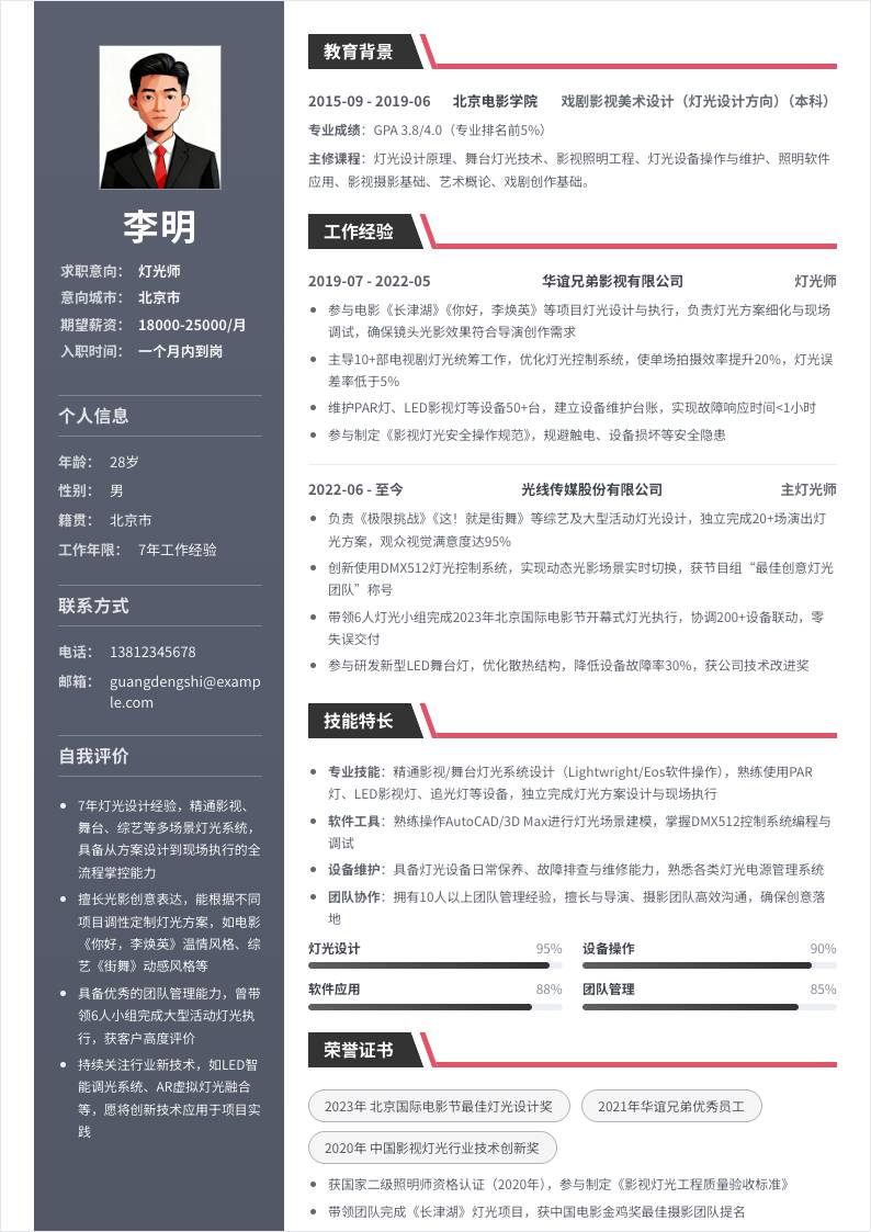 灯光师 | 社招
